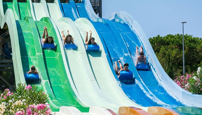 THE WATER PARK IN LORET DEL MAR COSTA BRAVA SPAIN